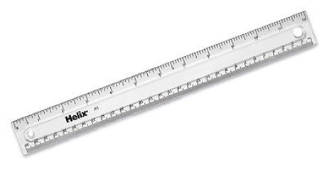 Helix Shatterproof Plastic Ruler